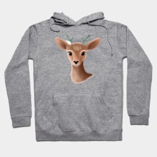 Cute Deer Drawing Hoodie